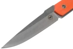 Amare Knives Pocket Peak Fixed, Stonewash Orange G10, Fixed Knife -Knife Shop AS PPF OR 03 amare knives