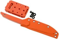 Amare Knives Pocket Peak Fixed, Stonewash Orange G10, Fixed Knife -Knife Shop AS PPF OR 08 amare knives