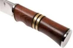 Autine Hunting Knife, Rosewood, Mirror Polish D2, RH Sheath, Hunting Knife -Knife Shop AT HUNTING 05 autine at hunting 05