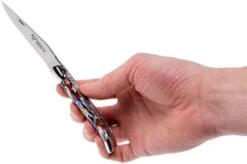 Laguiole En Aubrac 10 Cm Pocket Knife Harlequin Acrylic, L0210ARLI-FSI1 -Knife Shop AUL0210ARLI FSI1 08 laguiole en aubrac aul0210arli fsi1 08