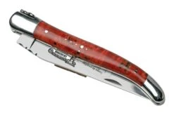 Laguiole En Aubrac Red Poplar Burl L0212LPRIFSJ1 Poplar Wood, Polished, Laguiole Pocket Knife, 12 Cm -Knife Shop AUL0212LPRIFSJ1 04 laguioleaubrac