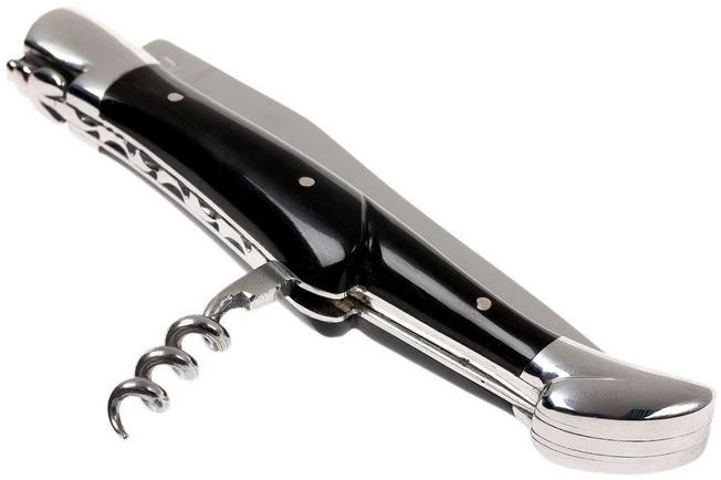 Laguiole En Aubrac 12cm Pocket Knife With Corkscrew, Buffalo Horn 4 Laguiole En Aubrac 12cm Pocket Knife With Corkscrew, Buffalo Horn - Image 4