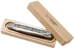 Laguiole En Aubrac 12cm Double Plates, Stag Horn Hand-filed, L0712BCI/FSB1 17 Laguiole En Aubrac 12cm Double Plates, Stag Horn Hand-filed, L0712BCI/FSB1 -Knife Shop AUL0712BCI FSB1 09 laguiole en aubrac