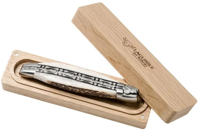 Laguiole En Aubrac 12cm Double Plates, Stag Horn Hand-filed, L0712BCI/FSB1 9 Laguiole En Aubrac 12cm Double Plates, Stag Horn Hand-filed, L0712BCI/FSB1 - Image 9