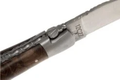 Laguiole En Aubrac 12cm Double Plates, Walnut Burl Hand-filed, L0712LYI-FSB1 -Knife Shop AUL0712LYI FSB1 04 laguiole en aubrac aul0712lyi fsb1 04