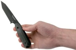 Bradford Guardian 3.5T Tanto, 3D Black Micarta Guardian 3.5T M390, Black DLC 3.5T-101B -Knife Shop BDK 35T 101B 06 bradford knives