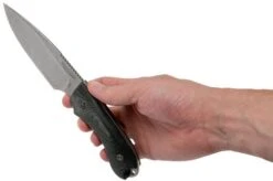 Bradford Guardian 4FE, 3D Black Micarta Guardian 4 M390, Sabre Stonewashed False Edge 4FE-101 -Knife Shop BDK 4FE 101 06 bradford knives