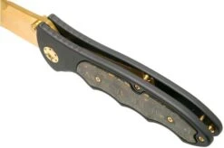 Böker Leopard-Damascus III Gold 110227DAM Limited Edition Pocket Knife -Knife Shop BO110227DAM 07 boker