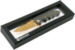 Böker Leopard-Damascus III Gold 110227DAM Limited Edition Pocket Knife -Knife Shop BO110227DAM 08 boker