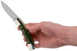 Böker 3000 Curly Birch Jade Green 118000 Gentleman's Knife -Knife Shop BO118000 08 boker