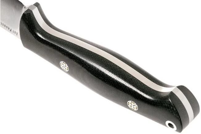 Bark River North Country EDC CPM 154, Black Canvas Micarta, Mosaic Pins 4 Bark River North Country EDC CPM 154, Black Canvas Micarta, Mosaic Pins - Image 4