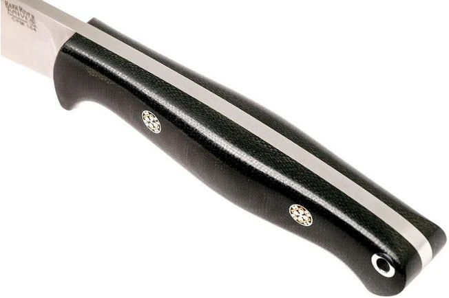 Bark River North Country EDC CPM 154, Black Canvas Micarta, Mosaic Pins 5 Bark River North Country EDC CPM 154, Black Canvas Micarta, Mosaic Pins - Image 5