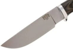 Bark River GamesKeeper A2, Black Green Linen Micarta, Brown Sheath -Knife Shop BRK02 121BGL 03 bark river brk02 121bgl 03