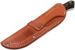 Bark River GamesKeeper A2, Black Green Linen Micarta, Brown Sheath -Knife Shop BRK02 121BGL 08 bark river brk02 121bgl 08