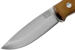 Bark River Bushcrafter CPM CruWear, Natural Canvas Micarta, Bushcraft Knife -Knife Shop BRK06 165NCM 03 bark river knives