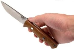 Bark River Gunny A2, Natural Canvas Micarta, Red Liners, Brown Sheath -Knife Shop BRK07 011NRCRL 06 bark river brk07 011nrcrl 06