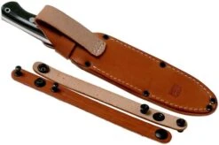 Bark River Bravo 1.5 Rampless CPM 3V Field Knife, Black Canvas Micarta -Knife Shop BRK07 122BCMR 07 bark river knives