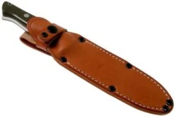 Bark River Bravo 1.5 Rampless CPM 3V Field Knife, Green Canvas Micarta -Knife Shop BRK07 122GCMR 06 bark river knives