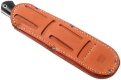 Bark River Bravo 1 LT CPM 3V Rampless, Black Canvas Micarta, Brown Sheath -Knife Shop BRK07 126BRKC RS 07 bark river knives v202107