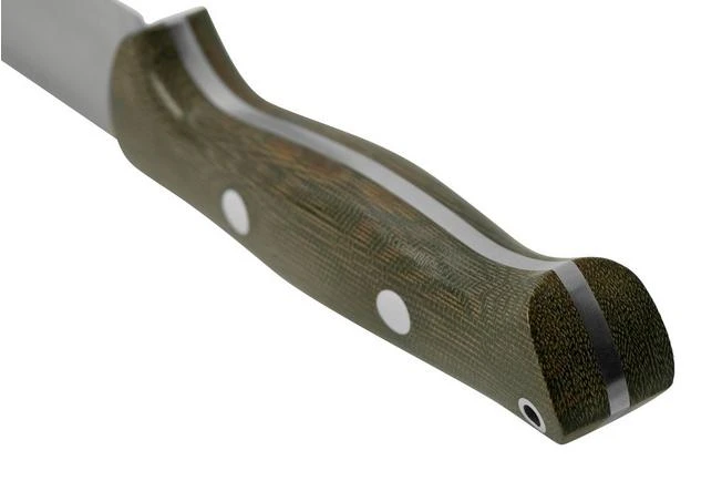 Bark River Bravo 1.2 LT CPM 3V Rampless, Green Canvas Micarta, Outdoor Knife 4 Bark River Bravo 1.2 LT CPM 3V Rampless, Green Canvas Micarta, Outdoor Knife - Image 4