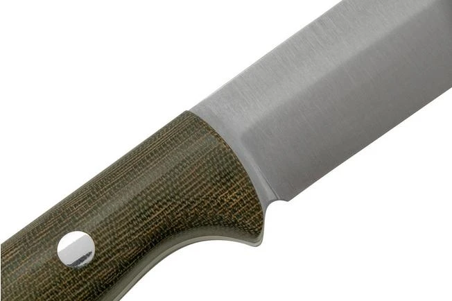 Bark River Bravo 1.2 LT CPM 3V Rampless, Green Canvas Micarta, Outdoor Knife 5 Bark River Bravo 1.2 LT CPM 3V Rampless, Green Canvas Micarta, Outdoor Knife - Image 5