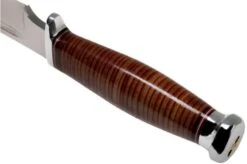 Bark River Teddy A2 Stacked Leather, Single Quillion Outdoor Knife -Knife Shop BRK08 114SLSQ 04 bark river knives