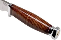 Bark River Teddy A2 Stacked Leather, Single Quillion Outdoor Knife -Knife Shop BRK08 114SLSQ 05 bark river knives