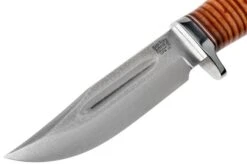 Bark River Boone CPM 3V Stacked Leather, Single Quillion Outdoor Knife -Knife Shop BRK08 122SLSQ 03 bark river knives