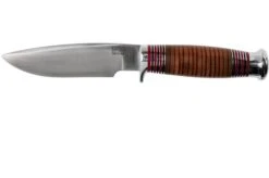 Bark River Michigan Hunter CPM Cru Wear Stacked Leather Hunting Knife