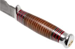 Bark River Michigan Hunter CPM Cru Wear Stacked Leather Hunting Knife -Knife Shop BRK08 161SDL 04 bark river knives