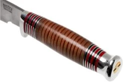 Bark River Michigan Hunter CPM Cru Wear Stacked Leather Hunting Knife -Knife Shop BRK08 161SDL 05 bark river knives