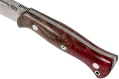 Bark River Cub CPM 3V, Hellfire Maple Burl, Mosaic Pin Bushcraft Knife -Knife Shop BRK08 221HFM 05 bark river