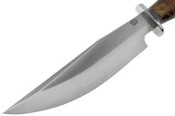 Bark River Highwayman III A2 Stacked Leather, Black Gold Maple Bowie Knife -Knife Shop BRK08 313SLBGS 03 bark river knives