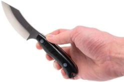 Bark River JX6 Companion A2, Black Canvas Micarta, Brown Sheath -Knife Shop BRK10 112BRKC 06 bark river brk10 112brkc 06