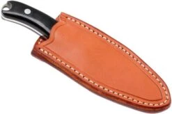 Bark River JX6 Companion A2, Black Canvas Micarta, Brown Sheath -Knife Shop BRK10 112BRKC 07 bark river brk10 112brkc 07