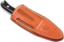 Bark River JX6 Companion A2, Black Canvas Micarta, Brown Sheath -Knife Shop BRK10 112BRKC 08 bark river brk10 112brkc 08