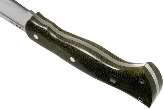 Bark River JX5 Vengeful 1 CPM 3V Green Canvas Micarta Machete 4 Bark River JX5 Vengeful 1 CPM 3V Green Canvas Micarta Machete - Image 4