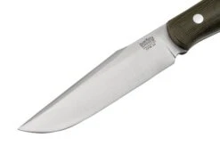 Bark River Ultra Lite Field Knife CPM 3V Green Canvas Micarta, Bushcraft Knife -Knife Shop BRK14 121GCM 03 barkriver