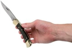 Buck 110 Folding Hunter, With Finger Grooves -Knife Shop BUCK0110BRSFG B 08 buck v201907