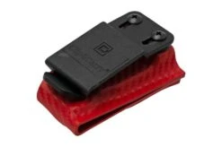 Clip And Carry Kydex Sheath Leatherman Skeletool, Carbon Fiber Red LSKEL-CF-RED Belt Holster -Knife Shop CALSKEL CF RED 03 clipandcarry