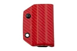 Clip And Carry Kydex Sheath Leatherman Wingman, Sidekick, Rebar, Rev, Carbon Fiber Red LWING-CF-RED Belt Holster