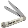 Case Trapper Natural Bone Smooth, Embellished Trapper In Gift Tin, 10430, 6254 SS Pocket Knife
