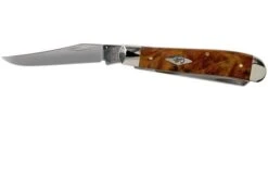Case Mini Trapper Autumn Maple Burl Wood, 11545, 7207 SS Pocket Knife -Knife Shop CE11545 03 case