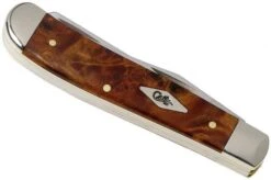 Case Mini Trapper Autumn Maple Burl Wood, 11545, 7207 SS Pocket Knife -Knife Shop CE11545 04 case