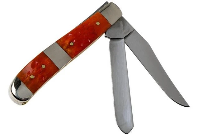 Case Mini Trapper Tequila Sunrise Bone, Standard Jig 14482, 6207 SS Pocket Knife 2 Case Mini Trapper Tequila Sunrise Bone, Standard Jig 14482, 6207 SS Pocket Knife - Image 2