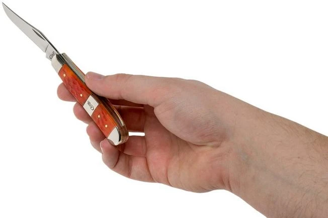 Case Mini Trapper Tequila Sunrise Bone, Standard Jig 14482, 6207 SS Pocket Knife 5 Case Mini Trapper Tequila Sunrise Bone, Standard Jig 14482, 6207 SS Pocket Knife - Image 5