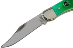 Case Pocket Hunter Clover Green Bone, Sawcut Jig, 23211, 61165 SS Pocket Knife -Knife Shop CE23211 03 case