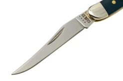 Case Small Texas Toothpick Navy Blue Synthetic, 23617, 4254 SS Pocket Knife -Knife Shop CE23617 03 case