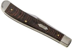 Case Slimline Trapper Black Sycamore Wood, 25575, 71048 SS Pocket Knife -Knife Shop CE25575 04 case