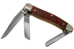 Case Medium Stockman Red & Black Carbon Fibre, 25928, 10318 CV Pocket Knife